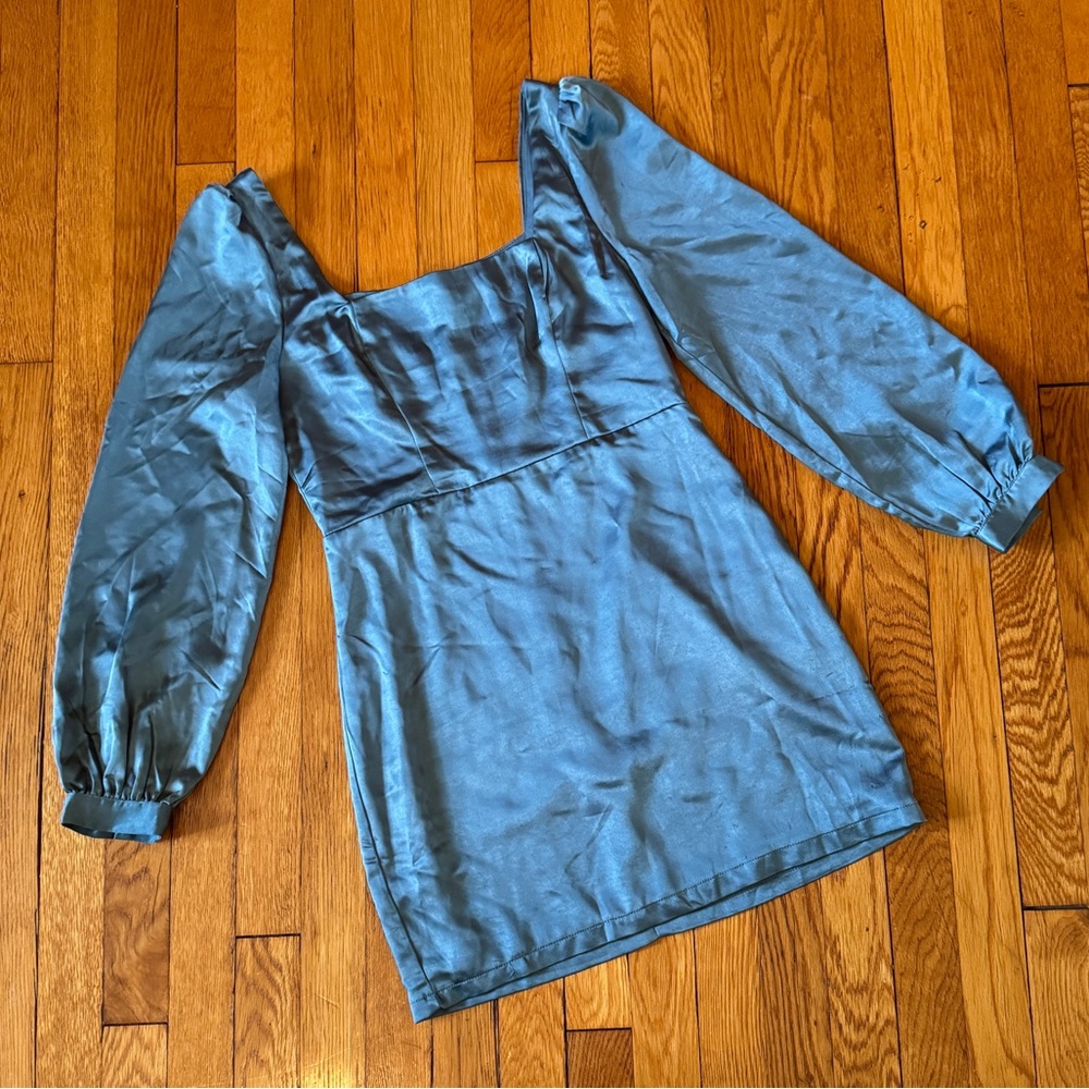 Light Blue Satin Lulu’s Dress
